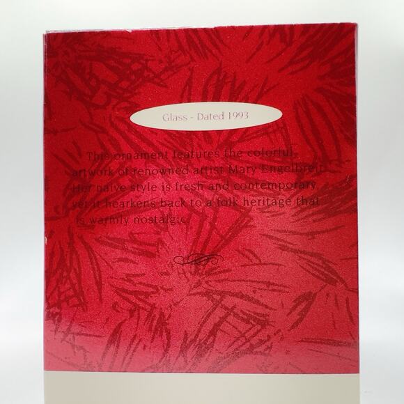 Hallmark Ornament Mary Engelbreit “Christmas Morning 1993” Glass Ball Holiday - Picture 9 of 10